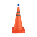 Manufacture of collapsible/folding/retracable traffic safety cone with size 500mm/600mm/700mm